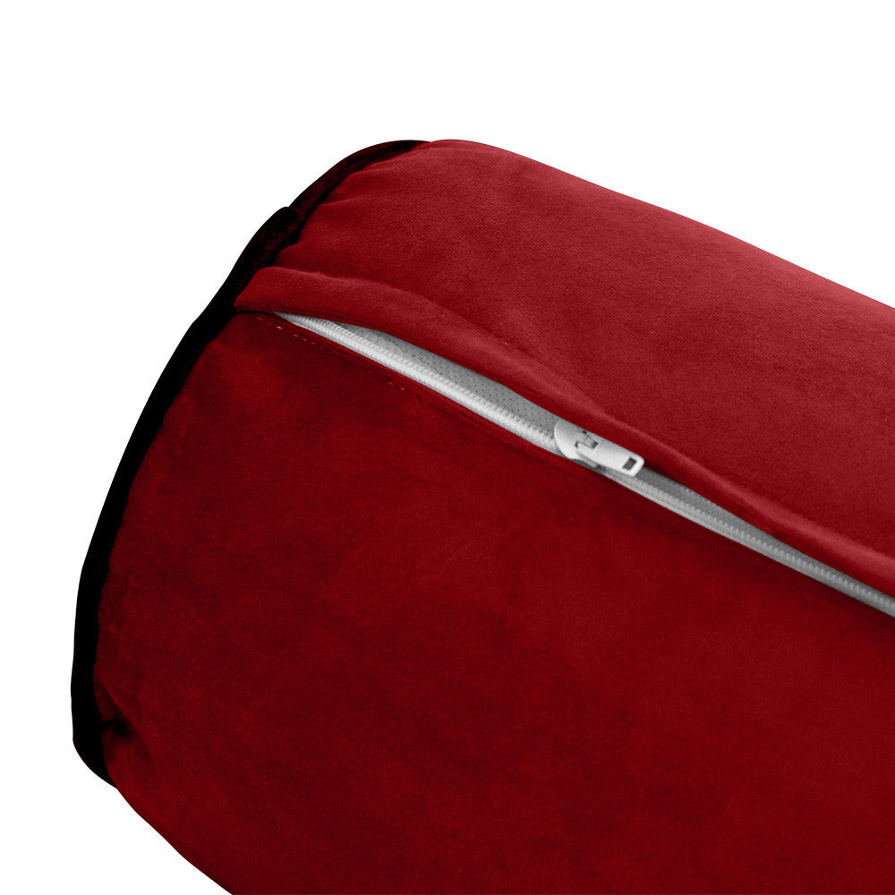 Style V3 Twin-XL Contrast Pipe Velvet Indoor Daybed Mattress Pillow Complete Set AD369