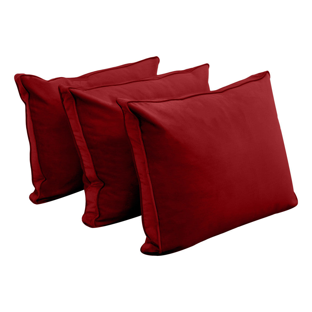 Style V3 Twin-XL Pipe Trim Velvet Indoor Daybed Mattress Pillow Complete Set AD369