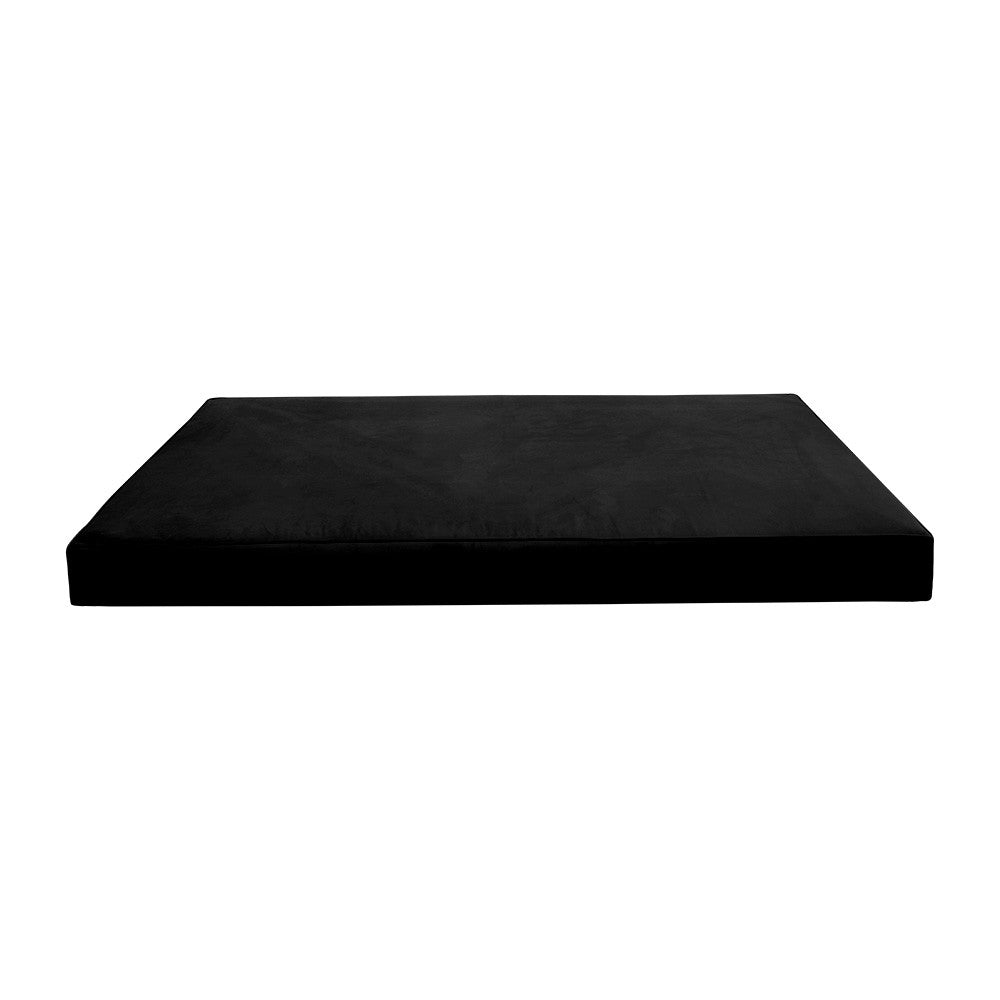 Style V3 Twin-XL Pipe Trim Velvet Indoor Daybed Mattress Pillow Complete Set AD374