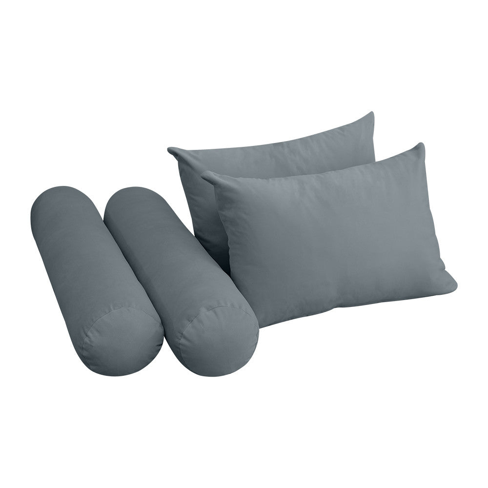 STYLE V4 Twin-XL Velvet Knife Edge Indoor Daybed Mattress Pillow |COVER ONLY| AD347