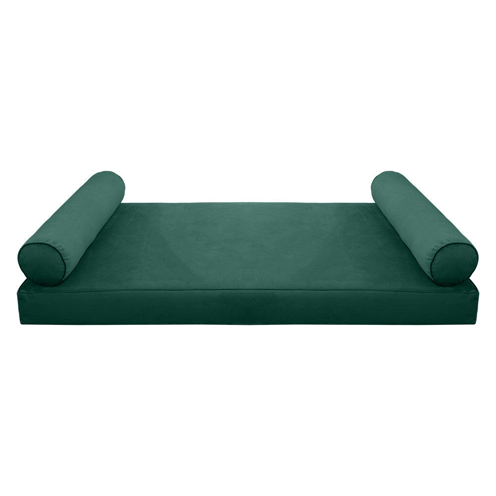 STYLE V5 TwinXL Velvet Pipe Trim Indoor Daybed Mattress Pillow |COVER ONLY| AD317