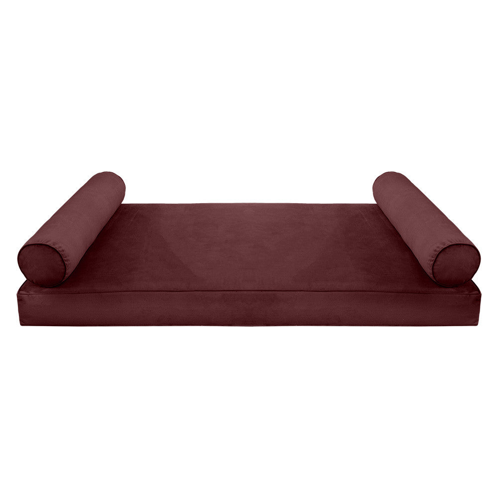 STYLE V5 TwinXL Velvet Pipe Trim Indoor Daybed Mattress Pillow |COVER ONLY| AD368