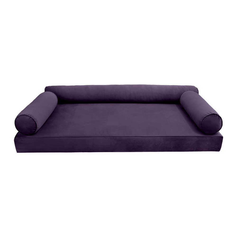 Style V6 Full Pipe Trim Velvet Indoor Daybed Mattress Pillow Complete Set AD339