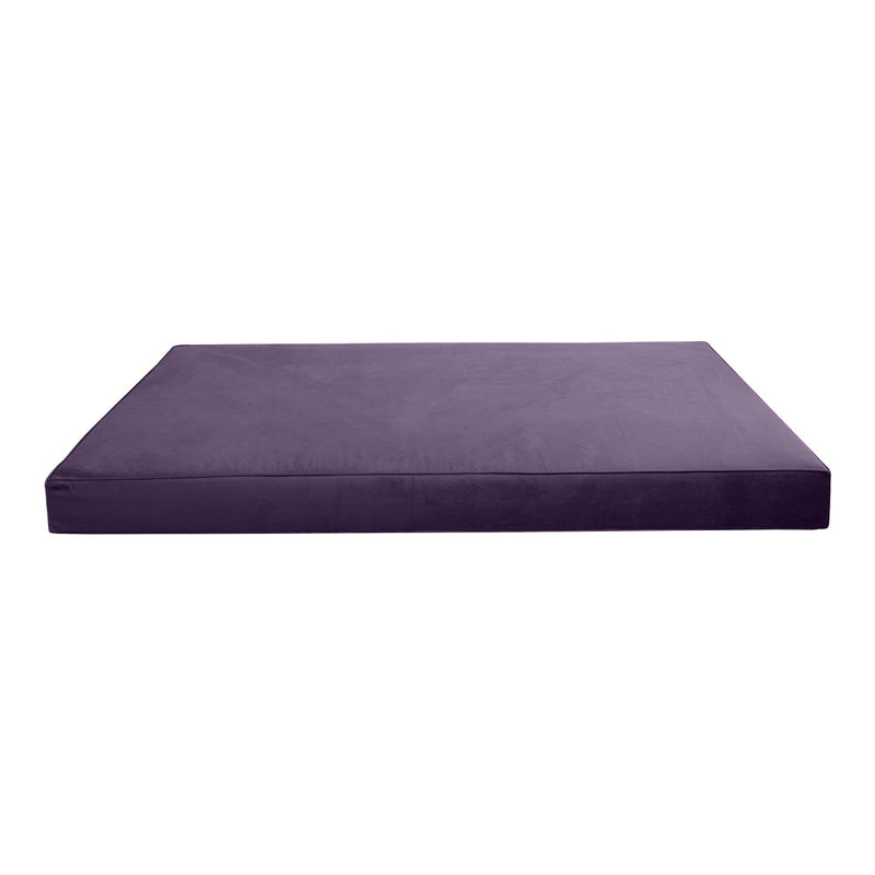 Style V6 Twin-XL Pipe Trim Velvet Indoor Daybed Mattress Pillow Complete Set AD339