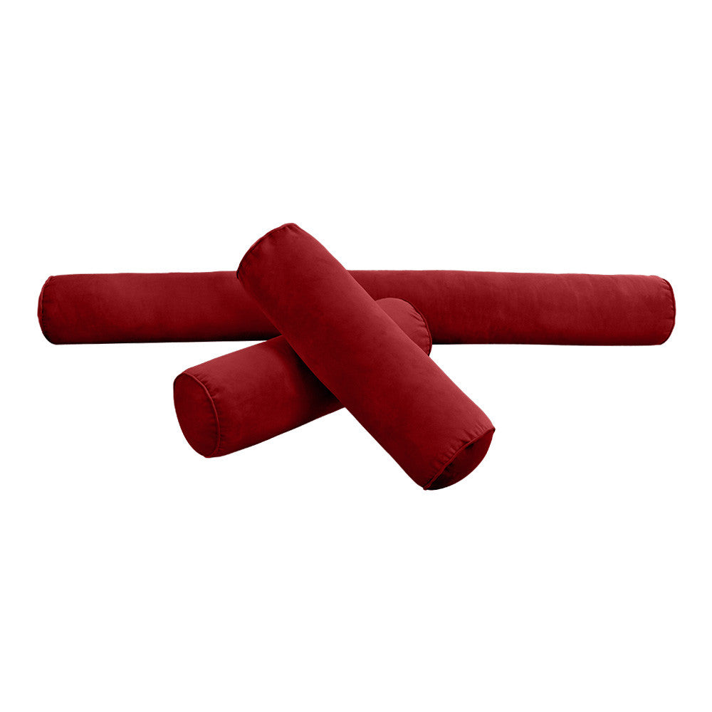 Style V6 Twin-XL Pipe Trim Velvet Indoor Daybed Mattress Pillow Complete Set AD369