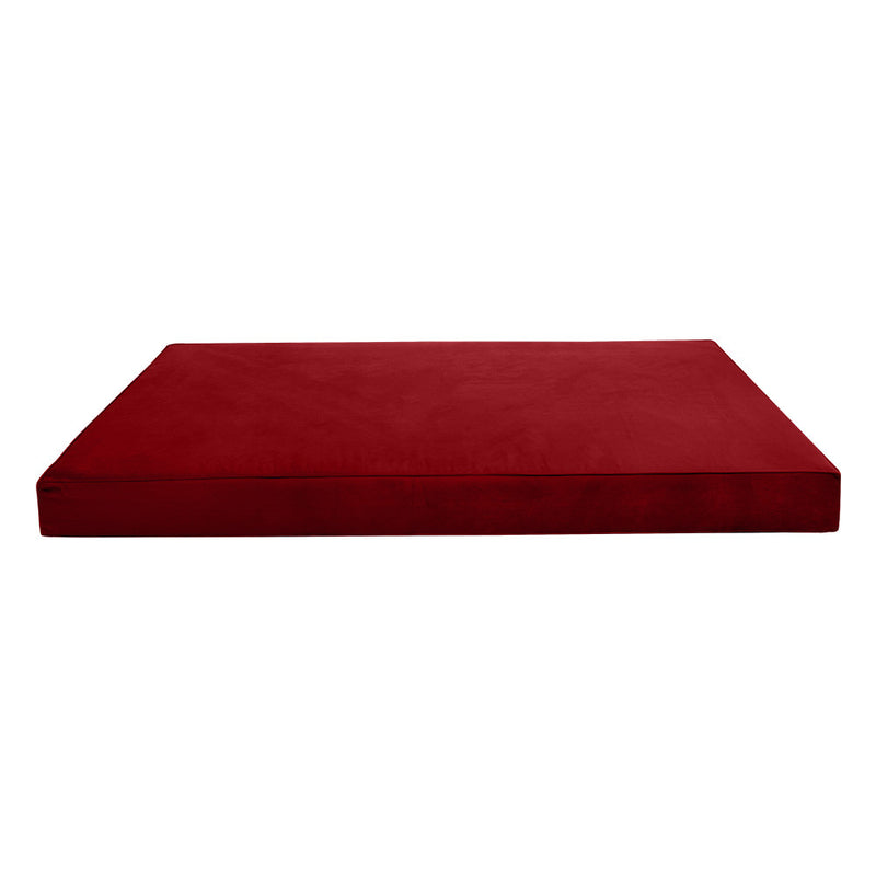 Style V6 Twin-XL Pipe Trim Velvet Indoor Daybed Mattress Pillow Complete Set AD369