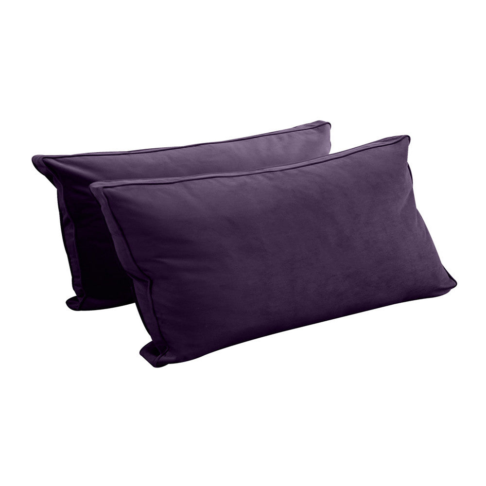 STYLE V2 Twin Velvet Pipe Trim Indoor Daybed Mattress Pillow |COVER ONLY| AD339