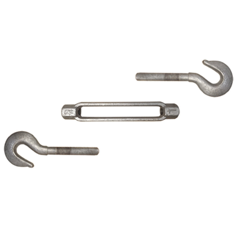 1/2" x 12" Turnbuckle HOOK HOOK Pulley Galvanized Drop Forge 1/2 x 12 Turnbuckle