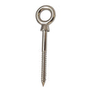 Stainless Steel Screw Lag Eye Bolt Size 1/4", 5/16", 3/8", 1/2"