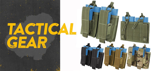 Molle Tactical Double Pistol Kangaroo Mag Pouch