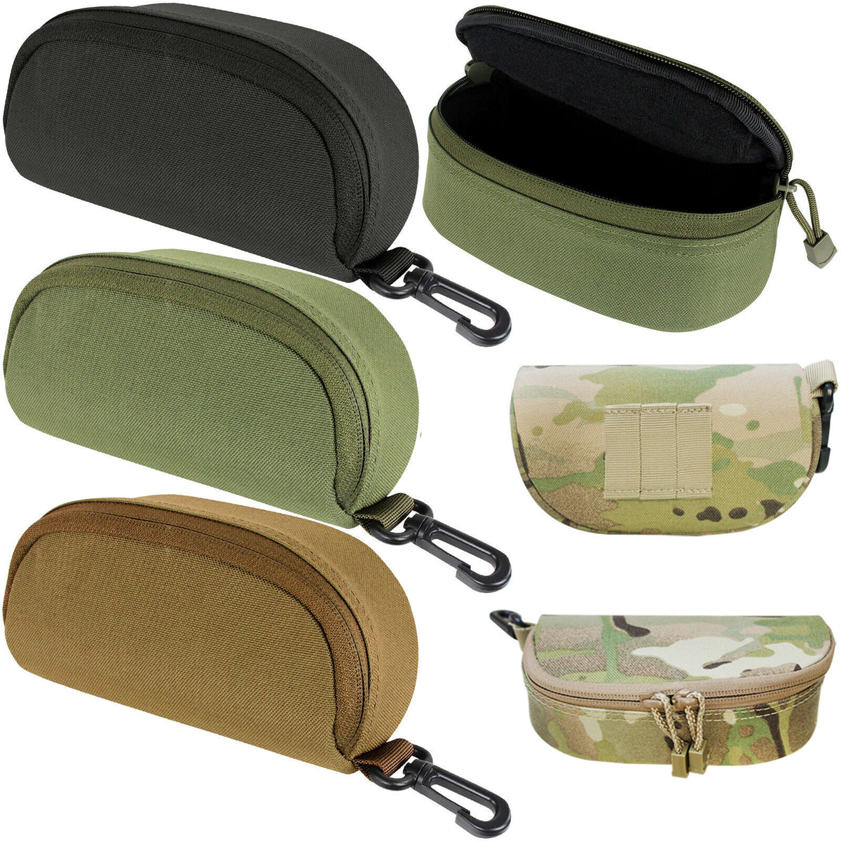 Tactical MOLLE PALS Molded Protective Sunglasses Utility Tool Pouch