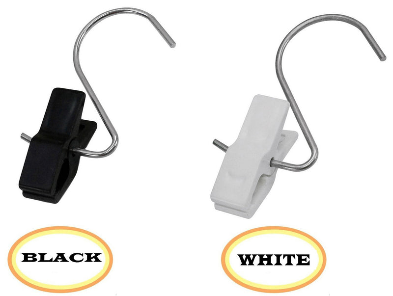 Black, White Plastic LAUNDRY HOOK/CLIPS Clothes Pin Display