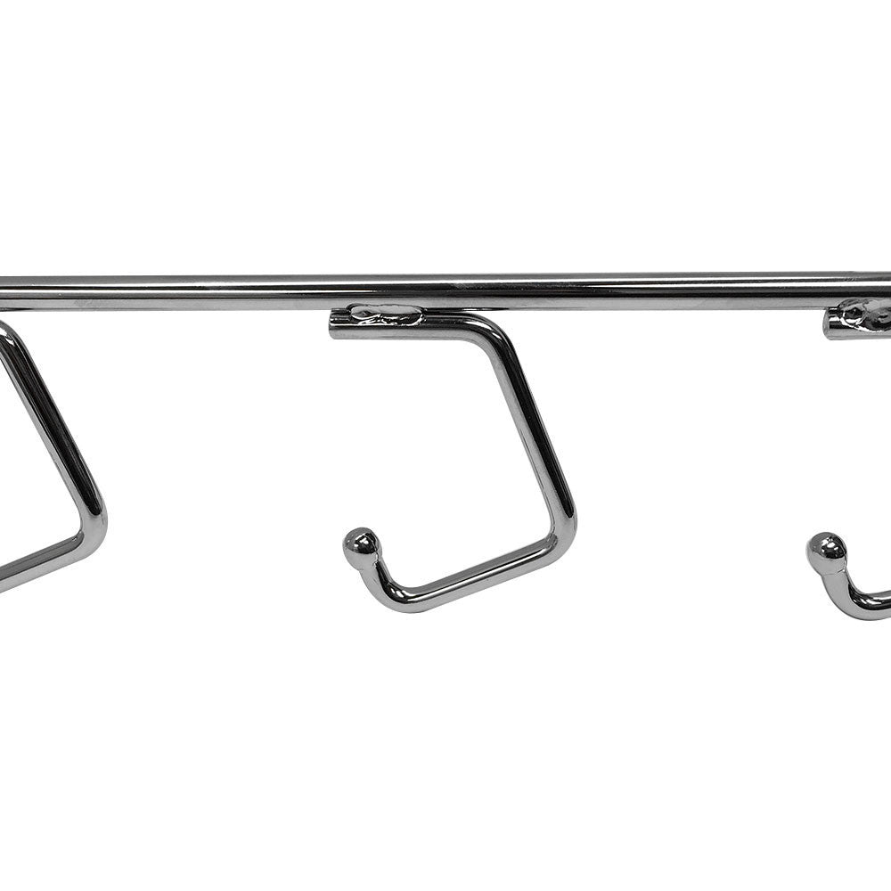 Chrome Pegboard 5-Hook , 6-Ball Waterfall Bracket Fixture Display Hook