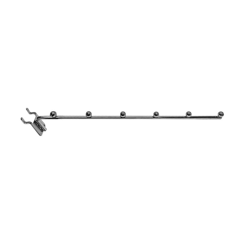 Chrome Pegboard 5-Hook , 6-Ball Waterfall Bracket Fixture Display Hook