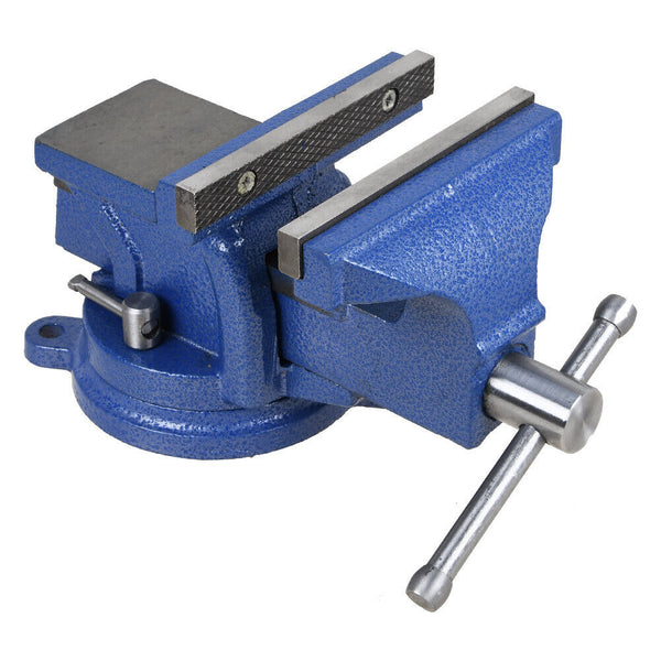 Heavy Duty 5" Bench Vise Anvil Swivel Locking Base Table Top Jaw Clamping Vise