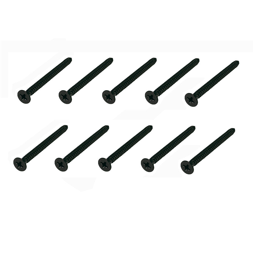 10Pc 1/4" x 2" Wood Screw Stainless Steel T316 Black Oxide Wood Screw Nail Screw