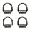 4Pc Stainless Steel T316 1" Weld-On Lashing Ring D-Ring Marine Boat Anchor Ring
