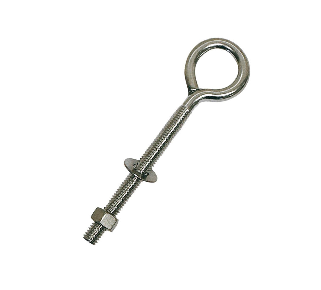 Uxcell Lifting Eye Bolt M10 X 18mm Male Thread 304 Stainless Steel For Hanging, Pack Of 10