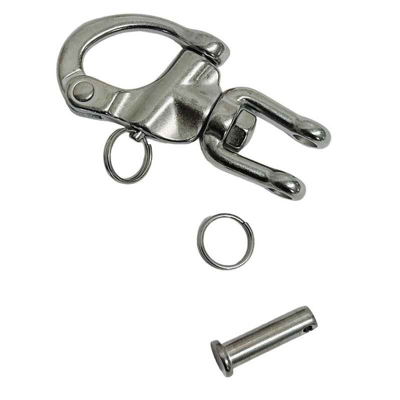 4Pc Marine Boat Stainless Steel 3-1/2" Jaw Swivel Snap Shackle 1500LB WLL Yacht