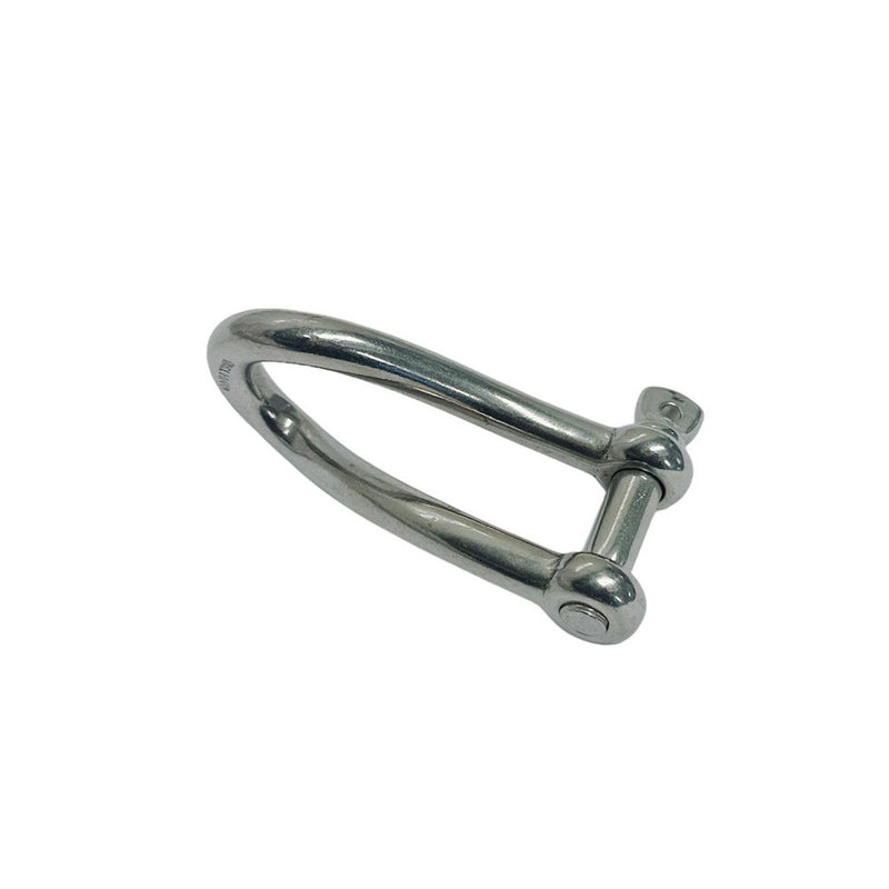 Marine Boat Stainless Steel T316 1/4" Twisted Shackle Screw Pin 750 Lbs WLL