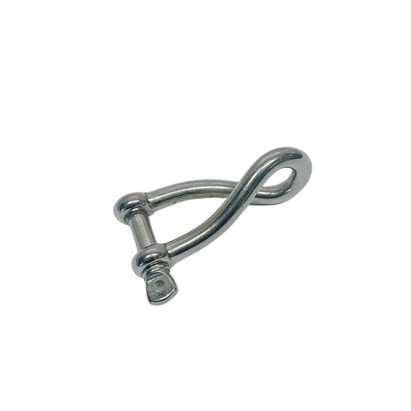 Marine Boat Stainless Steel T316 3/8" Twisted Shackle Screw Pin 1200 Lbs WLL