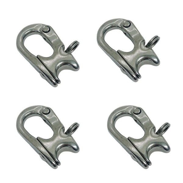 4 Pc Marine Boat Stainless Steel 2" Rope Sheet Snap Shackle Rope 1,000 Lbs WLL