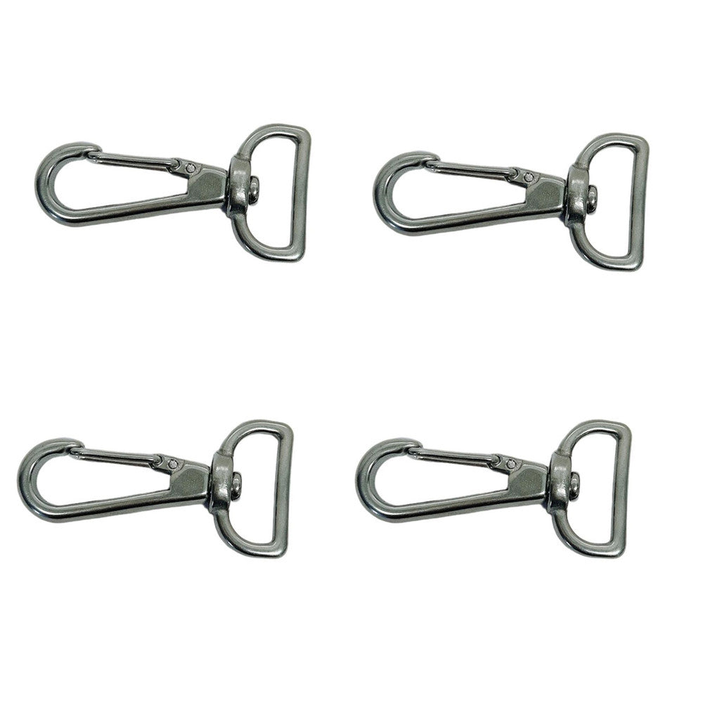 4 Pc Marine Stainless Steel 1" Bimini Snap Hook Fastener Swivel Hook 1