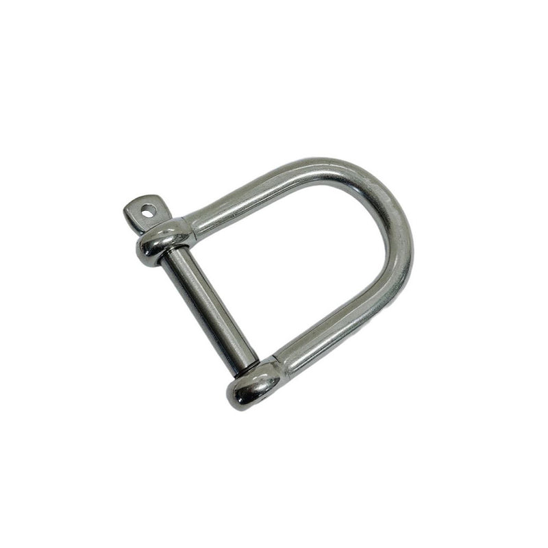 Marine Boat Stainless Steel T316 3/8" Wide D Shackle Screw Pin 1,700 Lbs WLL