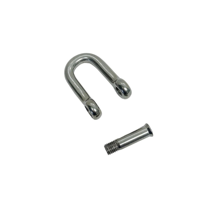 Marine Boat Stainless Steel T316 5/16" D Shackle Hex Sink Screw Pin 1300 Lb WLL