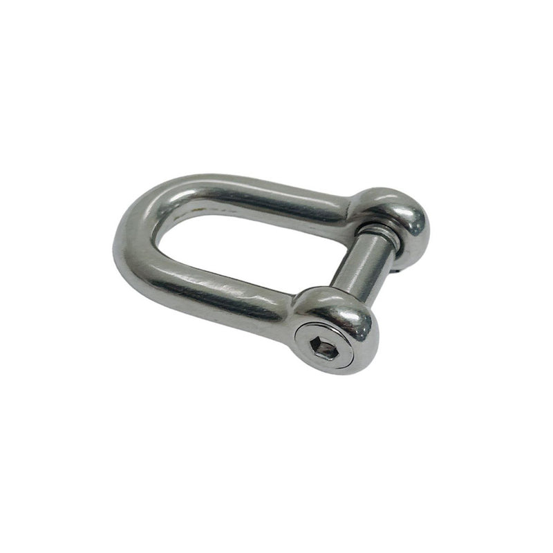 Marine Boat Stainless Steel T316 3/8" D Shackle Hex Sink Screw Pin 1700 Lbs WLL