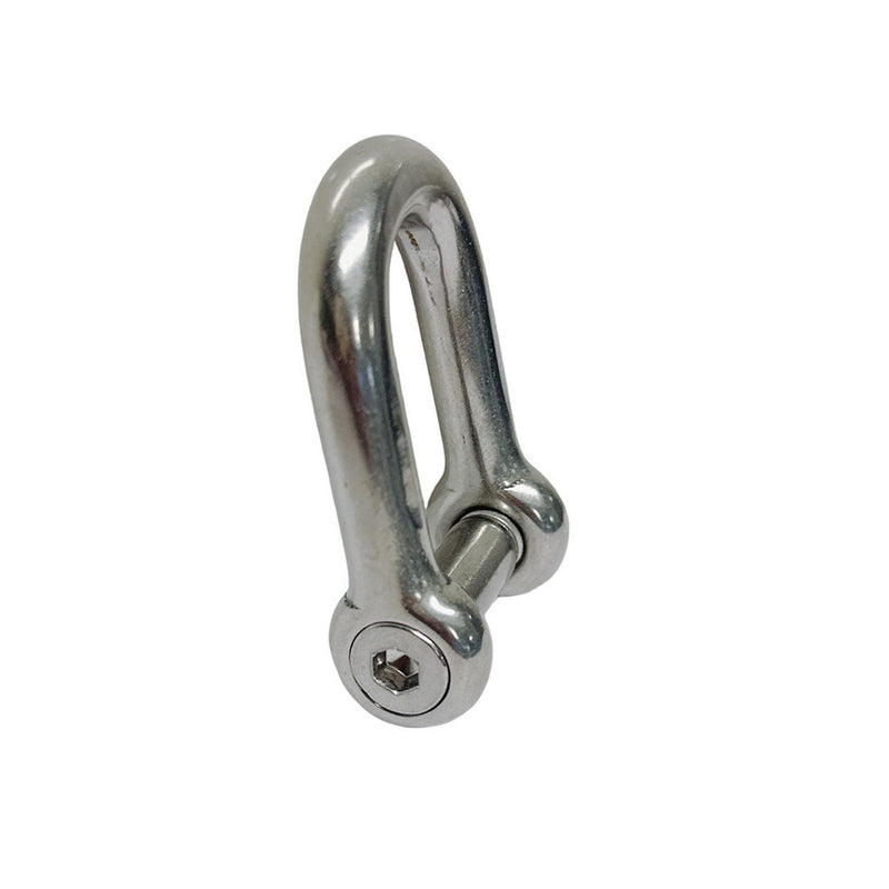 Marine Boat Stainless Steel T316 D Shackle Hex Sink Screw Pin