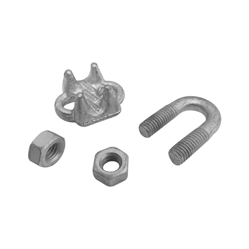 Marine Galvanized Drop Forged Wire Rope Clip Cable Clamp 1/8", 3/16", 1/4", 5/16", 3/8", 1/2"