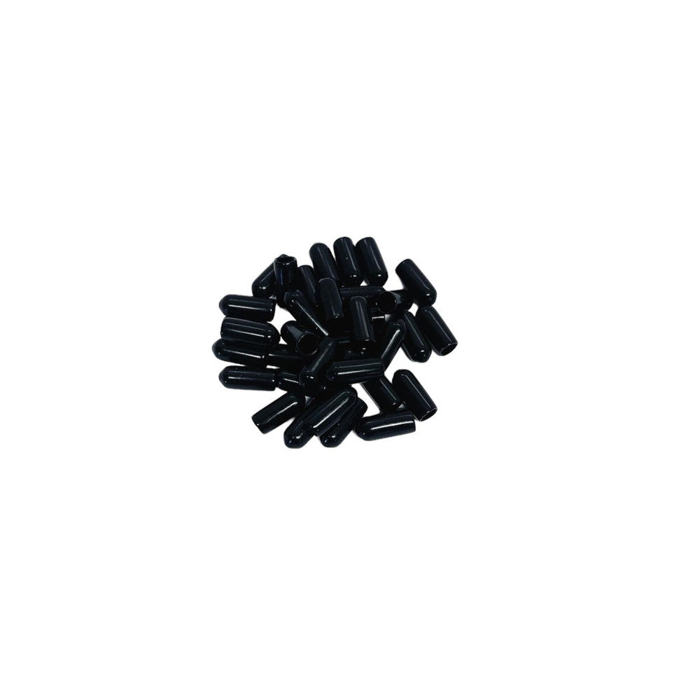100 Pc Set Plastic End Cap Covers for 1/8" 3/16" 1/4" Cable Wire Rope, Protective Cable End Caps for Railing, Deck, Dock, and Outdoor Use
