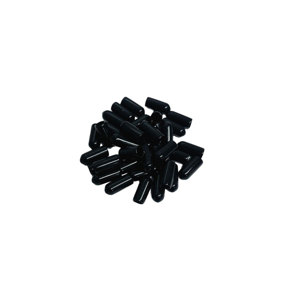 100 Pc Set Plastic End Cap Covers for 1/8" 3/16" 1/4" Cable Wire Rope, Protective Cable End Caps for Railing, Deck, Dock, and Outdoor Use