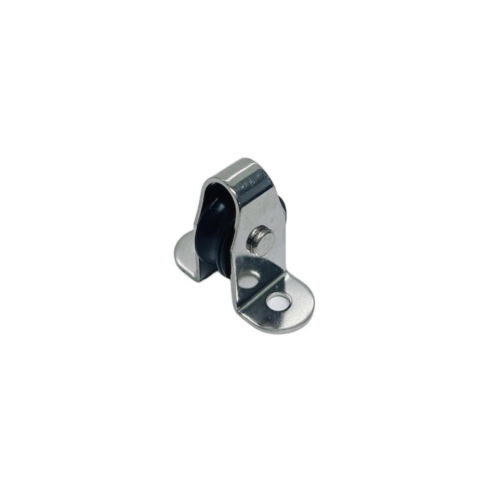 Marine Boat Stainless Steel T304 1/4" Surface Mount Pulley Block Nylon Sheave