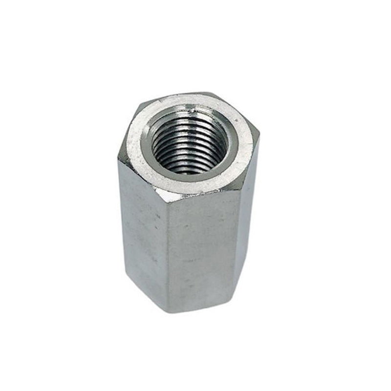 4 Pc Marine Boat Stainless Steel 1/4" Coupling Nut Hex Connecting Nut Threaded