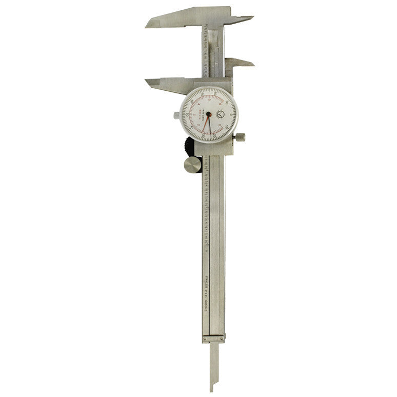 E-Z 6" DUAL READING Reader Dial Caliper Graduation 001" Metric Ruler
