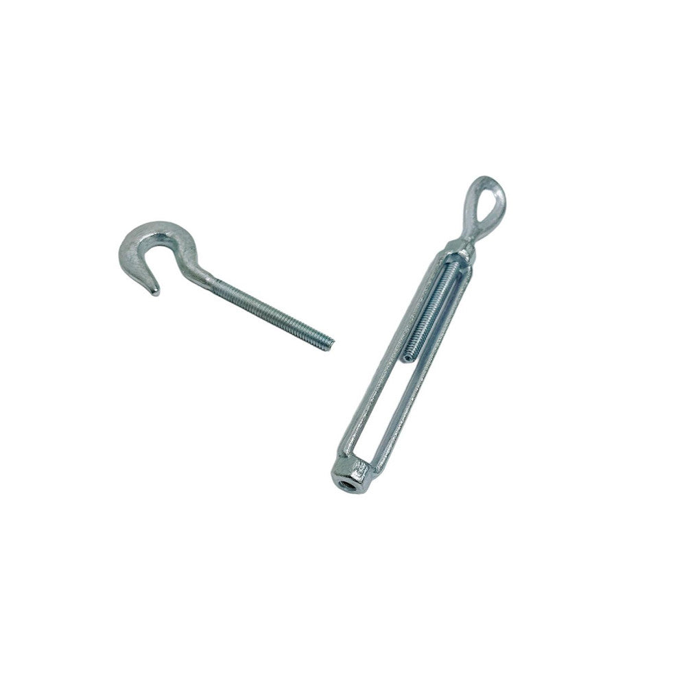 10 Pc 1/4" x 4" Hook Eye Galvanized Turnbuckle Drop Forged 400 Lb WLL Hook Eye