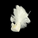 10 Pcs 4-1/2"L Artificial Peacock Bird Glitter Gems Foam Feather Crafts Christmas Ornament Decorations