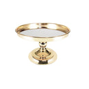 8-1/4"D x 4-3/4"H Gold Classic Round Dessert Cake Stand Display Serving Platter