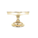 8-1/4"D x 4-3/4"H Gold Classic Round Dessert Cake Stand Display Serving Platter