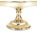 8-1/4"D x 4-3/4"H Gold Classic Round Dessert Cake Stand Display Serving Platter
