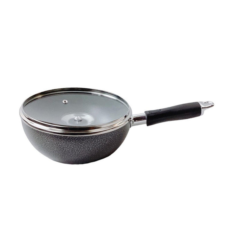 9-1/2" (24CM) Non-Stick Coating Wok Frying Pan With Lid Cooking Pot Cookware