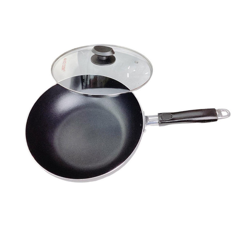 10" (26CM) Non-Stick Coating Wok Frying Pan With Lid Cooking Pot Cookware