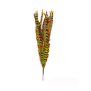 22" Yellow Ruby Faux Feather Spray Feather Bush Christmas Decor Flowers Decor