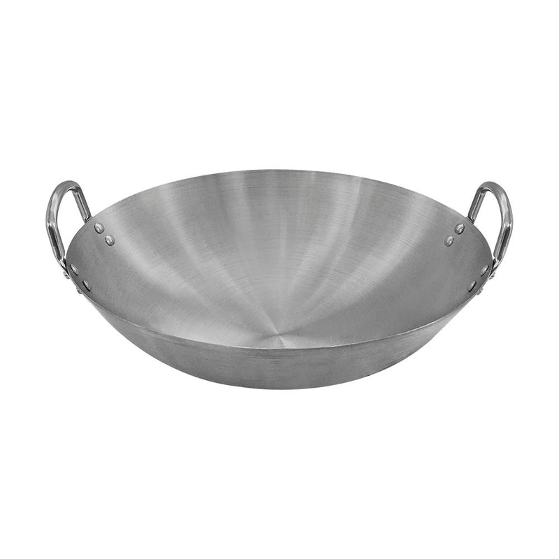 Stainless Steel Wok Pan Gourmet Chef Chinese Traditional Wok Cookware