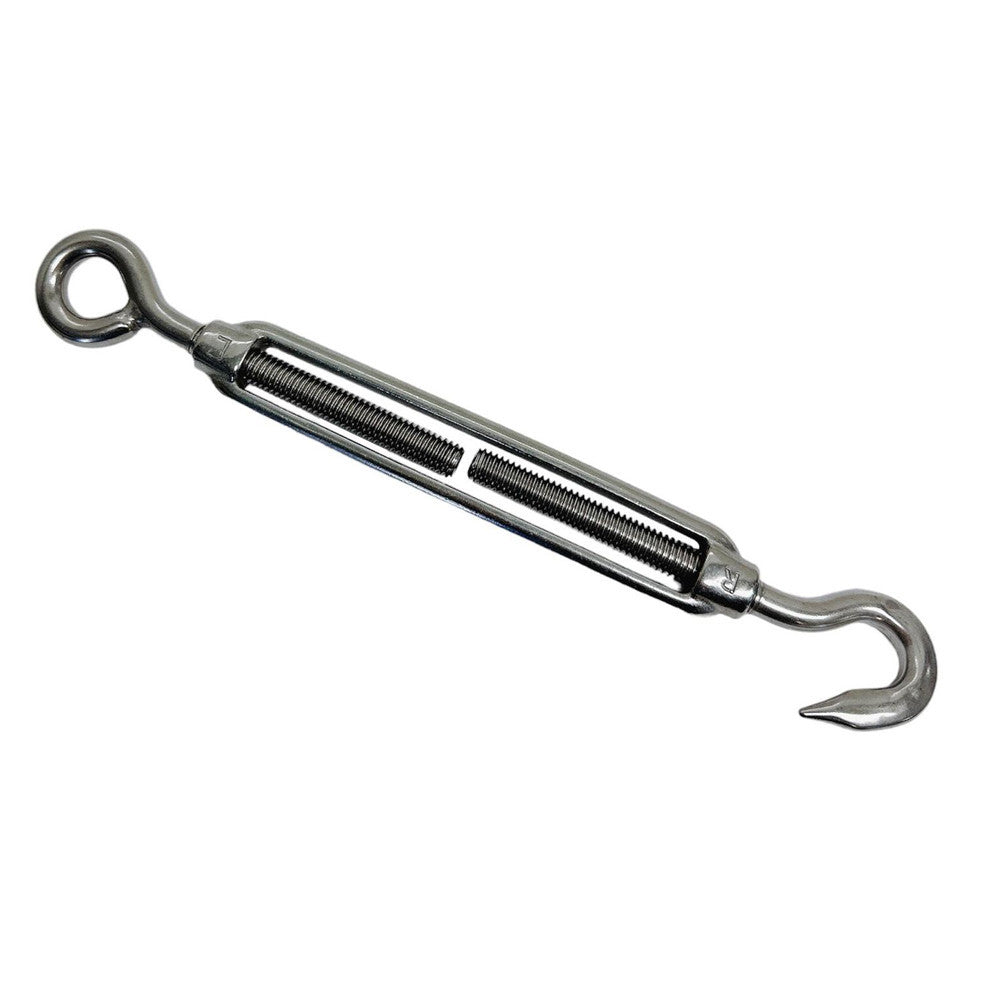 304 Stainless Steel Turnbuckles - Double Loop Heavy Duty Wire Rope Tensioners (M4, 5 Pack)