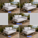 STYLE 1 - Mattress & Pillow Bolster Cushion Cover and Insert for Outdoor Indoor Daybed Porch Swing Bed
