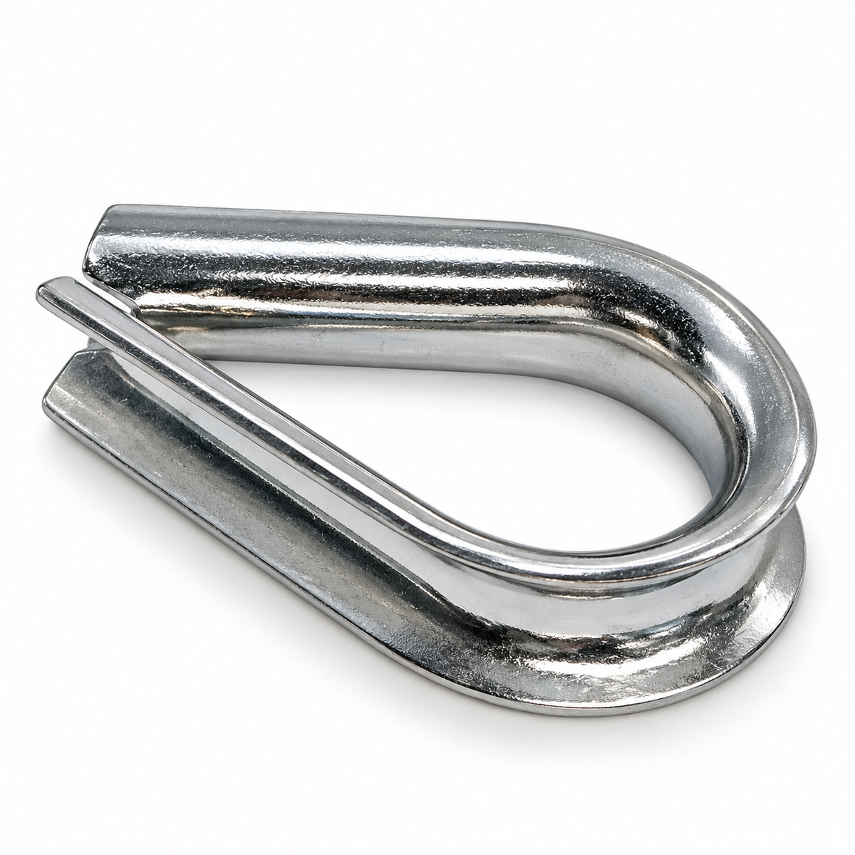 10 Pc Set T316 Stainless Steel Light Duty Wire Rope Thimble, Cable Eye Loop Protector for 3/32", 1/8", 3/16", 1/4", and 5/16" Cable