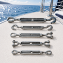 Galvanized Drop Forged Turnbuckle, Hook Eye, Jaw Eye, Hook Hook, Jaw Jaw, and Eye Eye Rigging Tensioner